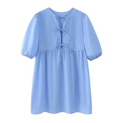 Tangada 2024 suvine naiste leopardimustriline minikleit, lühikeste varrukatega naiste kleit CE043