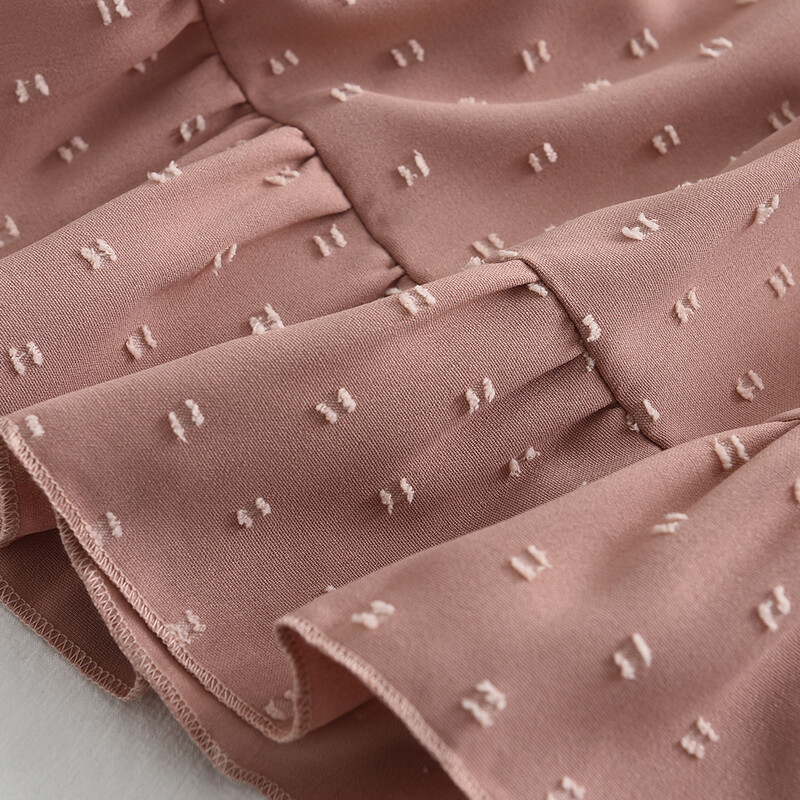 Bear Leader Jacquard haljine za djevojčice Ležerna haljina s tregerima s volanima Dječja odjeća Jednobojna haljina s brodskim izrezom A kroja Princess haljina