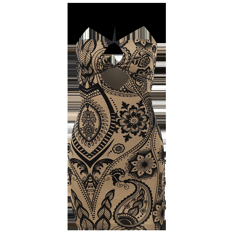 Prindi Seksikas seljata suvine minikleit naistele Moodsad rõivad Väljalõigatud varrukateta Bodycon kleidid peoriidedXY22124