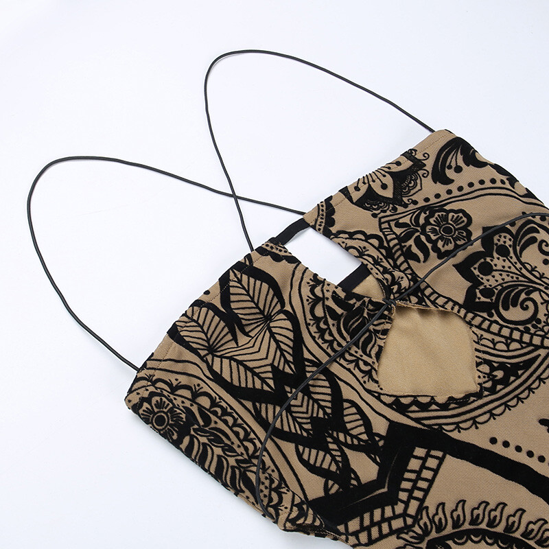 Prindi Seksikas seljata suvine minikleit naistele Moodsad rõivad Väljalõigatud varrukateta Bodycon kleidid peoriidedXY22124