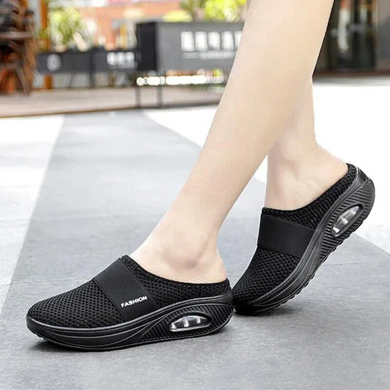 2024 m. Vintažiniai neslystantys laisvalaikio moteriški kvėpuojantys diabeto šlepetės Vasarinės basutės Vintažinės laisvalaikio moteriškos platformos retro batai