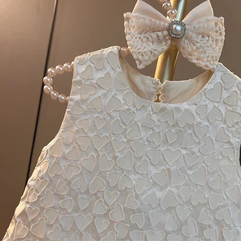 Tüdrukuprintsess Tviid Klassikalised kleidid Moodsad lapsed Vintage beebi vabaajarõivad Vestidos 1–8-aastastele lastele pidulikud riided