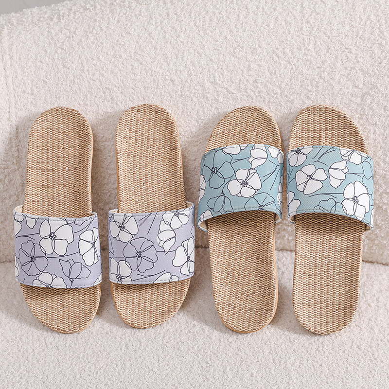 2023. aasta uued linased sussid naiste suviseks kodukasutuseks paarid siseruumides pehme põhjaga sandaalid ja suvised põrandasussid