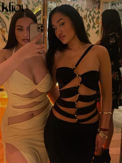 kliou Suvine naiste keskvasikas High Street Piimakiust kleit K24D47474 Tüdruk, täiskaelus, õhuke Vestido Elegantne rüü Miss