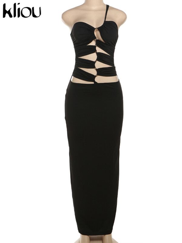 kliou Suvine naiste keskvasikas High Street Piimakiust kleit K24D47474 Tüdruk, täiskaelus, õhuke Vestido Elegantne rüü Miss