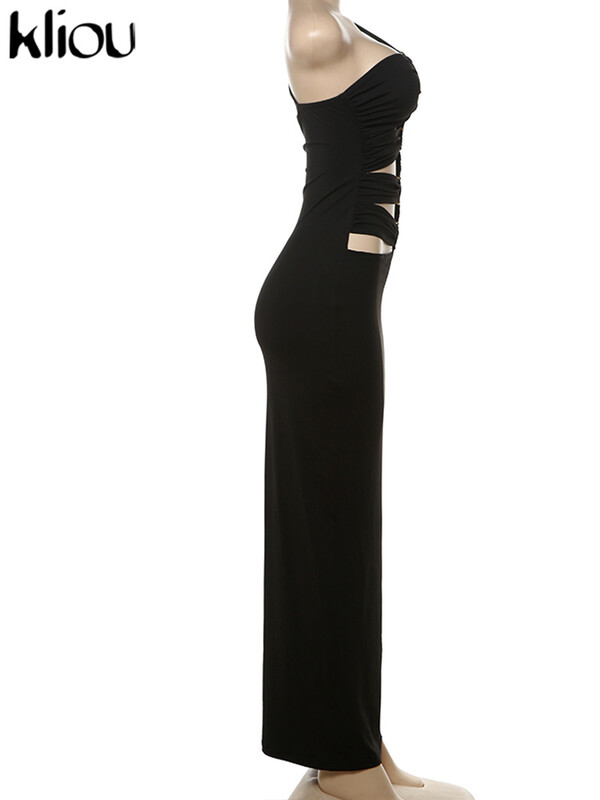 kliou Suvine naiste keskvasikas High Street Piimakiust kleit K24D47474 Tüdruk, täiskaelus, õhuke Vestido Elegantne rüü Miss