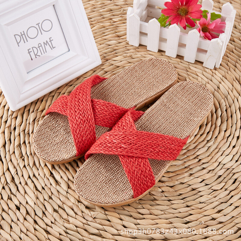 Mood Meeste Linased Sussid Unisex Pehme põhjaga Libisemiskindlad Vaba aeg Kodusussid Sisejalatsid Meeste Rannalükandid Pantoufle Homme