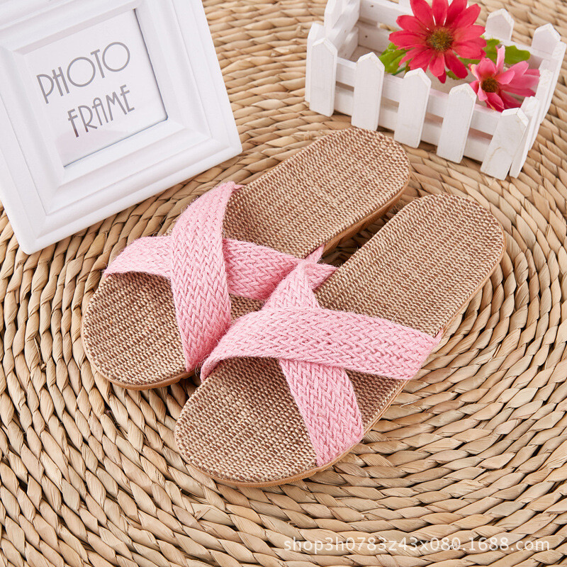 Mood Meeste Linased Sussid Unisex Pehme põhjaga Libisemiskindlad Vaba aeg Kodusussid Sisejalatsid Meeste Rannalükandid Pantoufle Homme