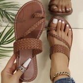 Ženske papuče za 2023. Tanke uske trake Ravne tobogane Ljetne japanke Moda za plažu na otvorenom Zapatos De Mujer