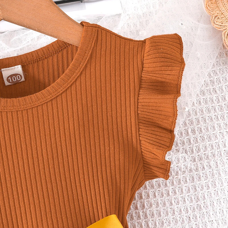 Haljina za djecu od 3-7 godina, s volanima, leptir, cvjetni til, svečane haljine slatke princeze s remenom Ootd za djevojčice