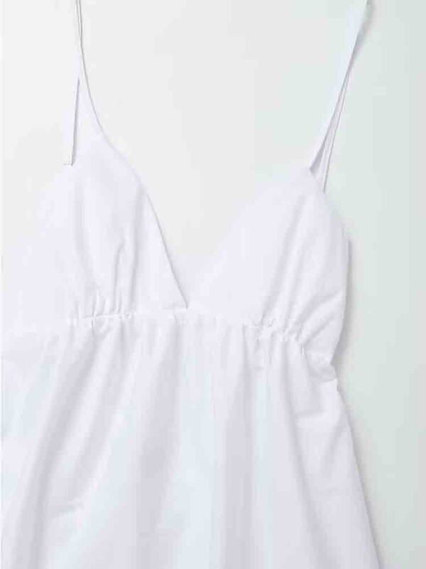 Seksikas seljataga Midi-kleit Varrukateta V-kaelusega kleit 2023. aasta moodne suvine naine, kausaalne avar rannakleit pühade valge pikk kleit