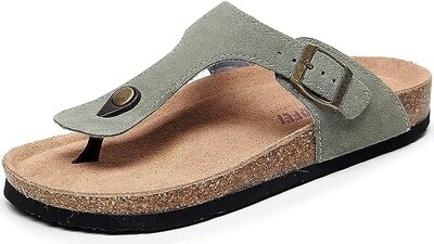 Modne ženske muške kožne japanke s potporom za luk Plutene klizne sandale za dame Djevojke Udobne papuče za plažu