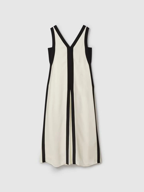 Elegantne sügava V-kaelusega lapiline rihm pikk kleit naiste seksikas varrukateta Midi-kleidid 2024. aasta suvi, uus kontor Lady Street Vestidos