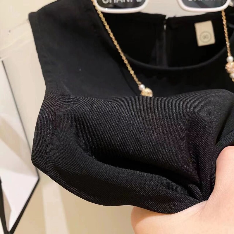 Tüdrukute must vesti seelik Laste magus lahe ja moekas temperament Väike must seelik Uus kook seelik 2023 suve lapsed, tüdruk 2-7 a