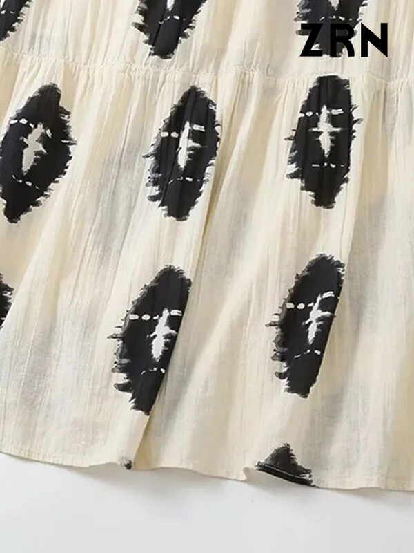 ZRN naiste moeprindiga asümmeetriline midikleit Seksikas seljaosata reguleeritava lipsupaelaga naiste kleidid Vestidos Mujer