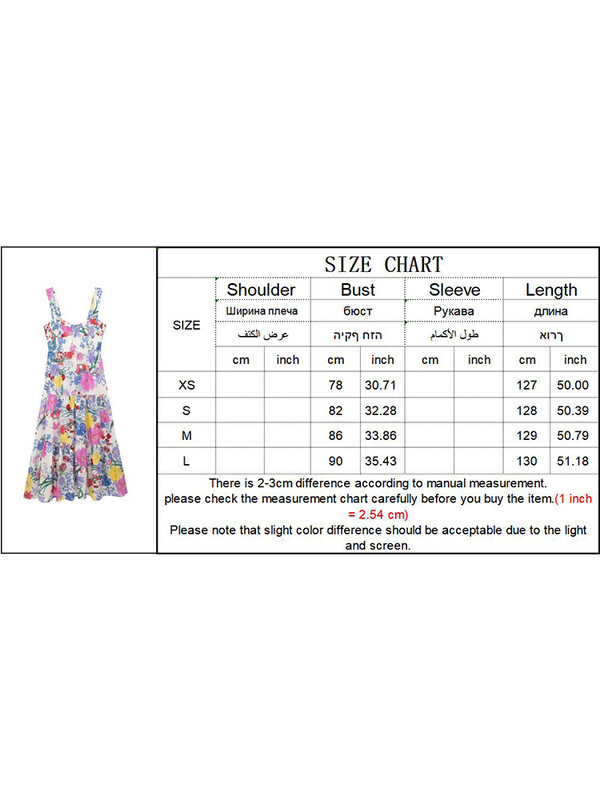 TRAF Nova ljetna haljina na naramenice za odmor 2024. Ženska modna haljina s cvjetnim printom za odmor na plaži Midi Vestidos Kamizol