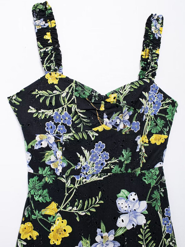 Seksikate naiste tikanditega õõnsate rihmadega kleit 2024. aasta suvine elegantne varrukateta seljata kleit, küljelt lukuga rannapeokleit