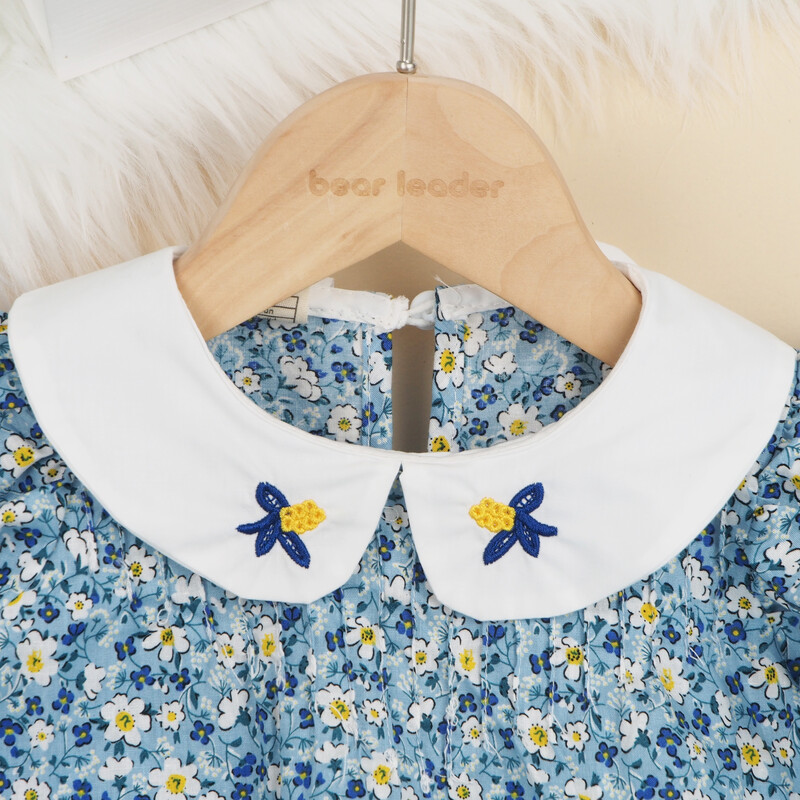 Melario 2023 Tüdrukute Beebide Suvine Lillekleit Armas printsess Tüdruk Lastele Tikandkrae Puuvillane Sünnipäevakleidid Lasteriided