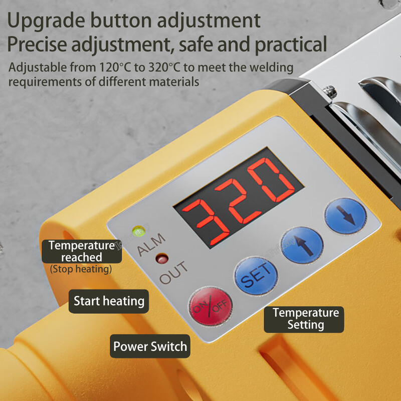 600W/800W/1000W Stroj za zavarivanje cijevi Lemilo za cijevi Zavarivanje plastike PP/PPR/PB/PE/PP-C Alat za zagrijavanje cijevi na vruće taljenje