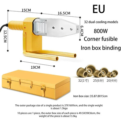 Stroj za zavarivanje cijevi 600/800/1400W 220V Lemilo za cijevi Zavarivanje plastike za Pb/Pp/Pe/Ppr Stroj za vruće taljenje cijevi 20-32 Tip