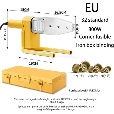 Stroj za zavarivanje cijevi 600/800/1400W 220V Lemilo za cijevi Zavarivanje plastike za Pb/Pp/Pe/Ppr Stroj za vruće taljenje cijevi 20-32 Tip