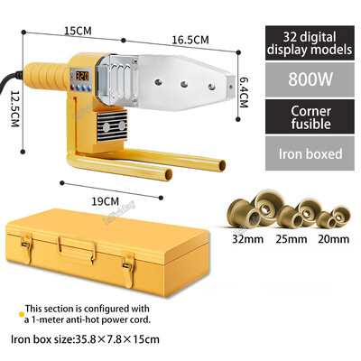 Stroj za zavarivanje PB/PP/PE/PPR cijevi 600W-1000W lemilo za pvc cijevi Alat za vruće topljenje za zavarivanje plastike