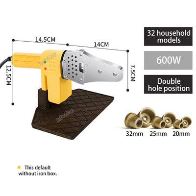 Машина за заваряване на тръби PB/PP/PE/PPR 600W-1000W поялник за pvc тръби Пластмасови заваряващи нагревателни инструменти за горещо топене