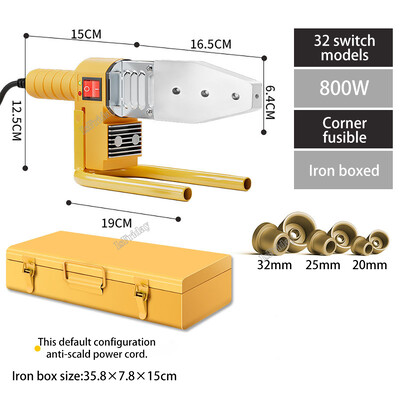Stroj za zavarivanje PB/PP/PE/PPR cijevi 600W-1000W lemilo za pvc cijevi Alat za vruće topljenje za zavarivanje plastike