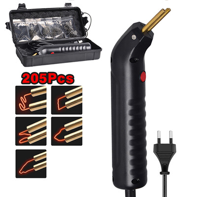 Komplet aparata za zavarivanje plastike od 100 W, pištolj za popravak pukotina na automobilskom braniku s vrućim željeznim spajalicom, zavarivanje, lemilo, alat za garažu