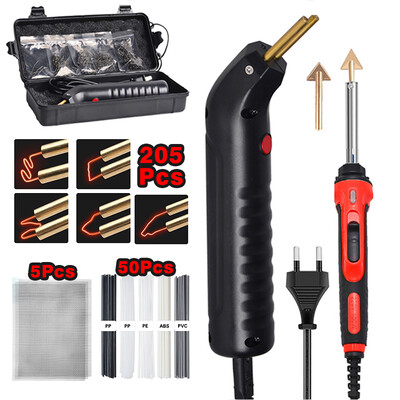 Komplet aparata za zavarivanje plastike od 100 W, pištolj za popravak pukotina na automobilskom braniku s vrućim željeznim spajalicom, zavarivanje, lemilo, alat za garažu