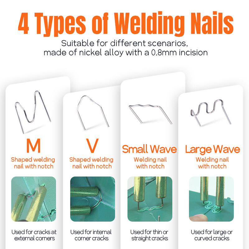 Silverflo 960-V pištolj za zavarivanje plastike Brzo zagrijavanje Vruća spajalica za zavarivanje plastike sa spajalicama Alati za popravak branika automobila Popravak plastike