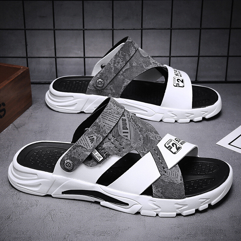 Uued 2023. aasta meeste rannajalatsid, suvised välireisid, lõunamaised sandaalid, pehme tallaga, kahe otstarbega meeste sõidusandaalid