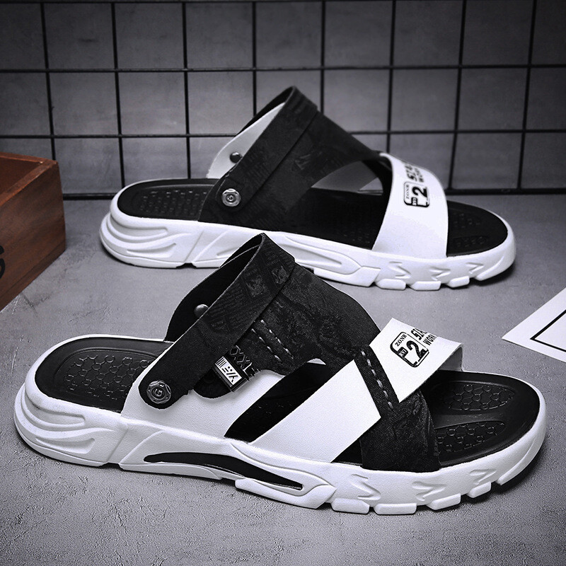 Uued 2023. aasta meeste rannajalatsid, suvised välireisid, lõunamaised sandaalid, pehme tallaga, kahe otstarbega meeste sõidusandaalid