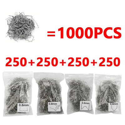 200/500/1000PCS Pištolj za vruće zavarivanje Ekseri Popravak odbojnika automobila Zavarivanje plastičnih strojeva Dodatni dijelovi Alati Komplet spajalica Spajalice