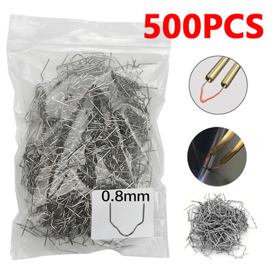 200/500/1000PCS Pištolj za vruće zavarivanje Ekseri Popravak odbojnika automobila Zavarivanje plastičnih strojeva Dodatni dijelovi Alati Komplet spajalica Spajalice