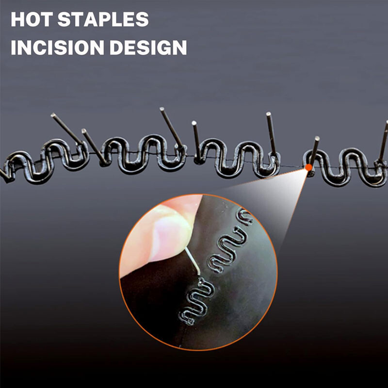 200/500/1000PCS Pištolj za vruće zavarivanje Ekseri Popravak odbojnika automobila Zavarivanje plastičnih strojeva Dodatni dijelovi Alati Komplet spajalica Spajalice