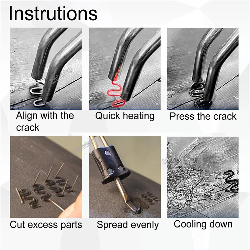 2IN1 pištolj za zavarivanje plastike Bežični pribor za lemljenje za popravak i ojačavanje plastičnih dijelova Vruća spajalica Olovka Litijeva baterija