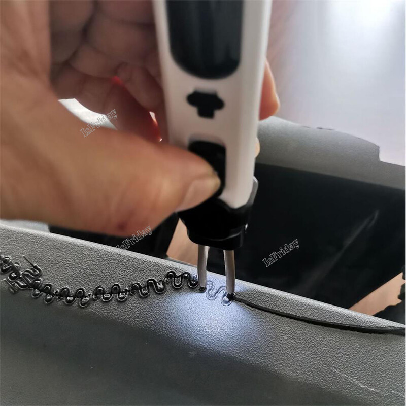 2IN1 pištolj za zavarivanje plastike Bežični pribor za lemljenje za popravak i ojačavanje plastičnih dijelova Vruća spajalica Olovka Litijeva baterija