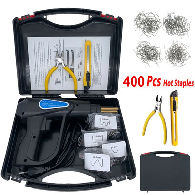 Komplet alata za zavarivanje za popravak branika automobila 70w Stroj za popravak plastike Grijaće spajalice Stroj za zavarivanje za popravak plastike Pištolj za zavarivanje plastike