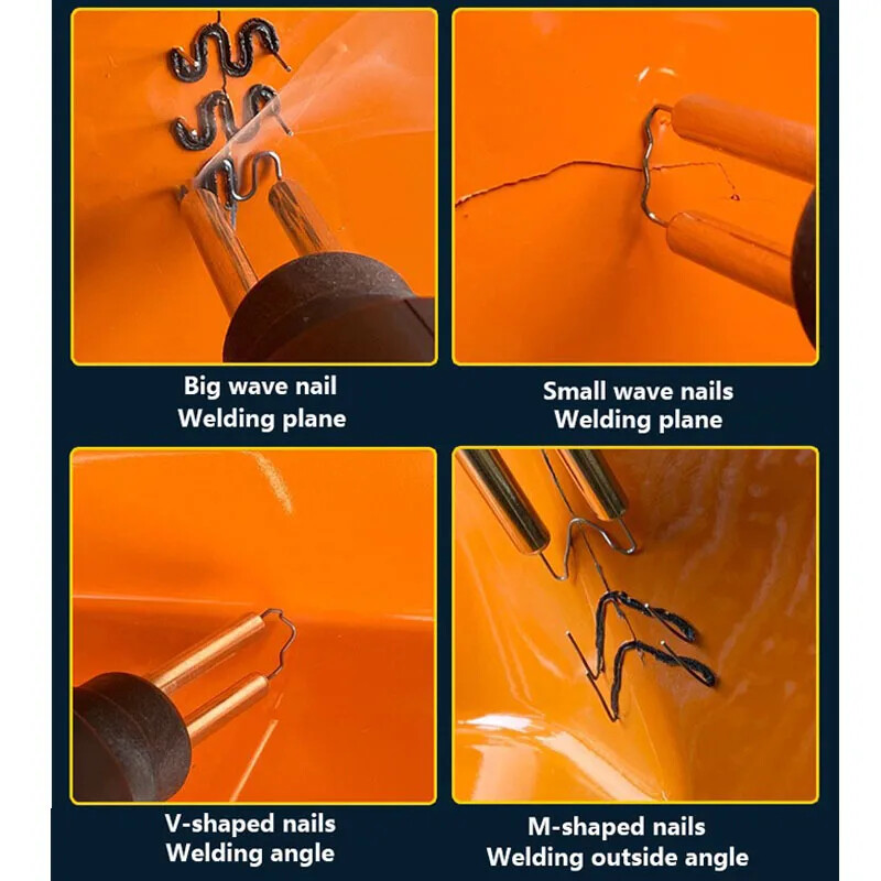 Komplet alata za zavarivanje za popravak branika automobila 70w Stroj za popravak plastike Grijaće spajalice Stroj za zavarivanje za popravak plastike Pištolj za zavarivanje plastike