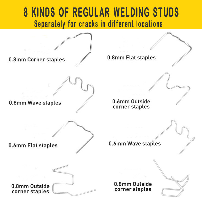 Spajalice za vruće spajalice za zavarivače plastike Strojevi za popravak automobila Žica za zavarivanje Popravak branika automobila Pribor za alate za zavarivanje