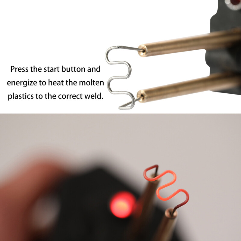 70W pištolj za zavarivanje plastike Automobilski alati Stroj za zavarivanje plastike Vruće spajalice Lemilo za PVC set za popravak branika automobila