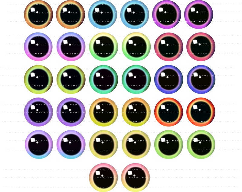 Stikla acis lelles simulācija aizsietām acīm vinila lelle plīša rotaļlietu kulonu acis DIY juvelierizstrādājumu aksesuāri