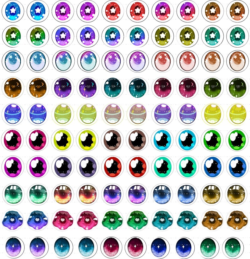 Stikla acis lelles simulācija aizsietām acīm vinila lelle plīša rotaļlietu kulonu acis DIY juvelierizstrādājumu aksesuāri