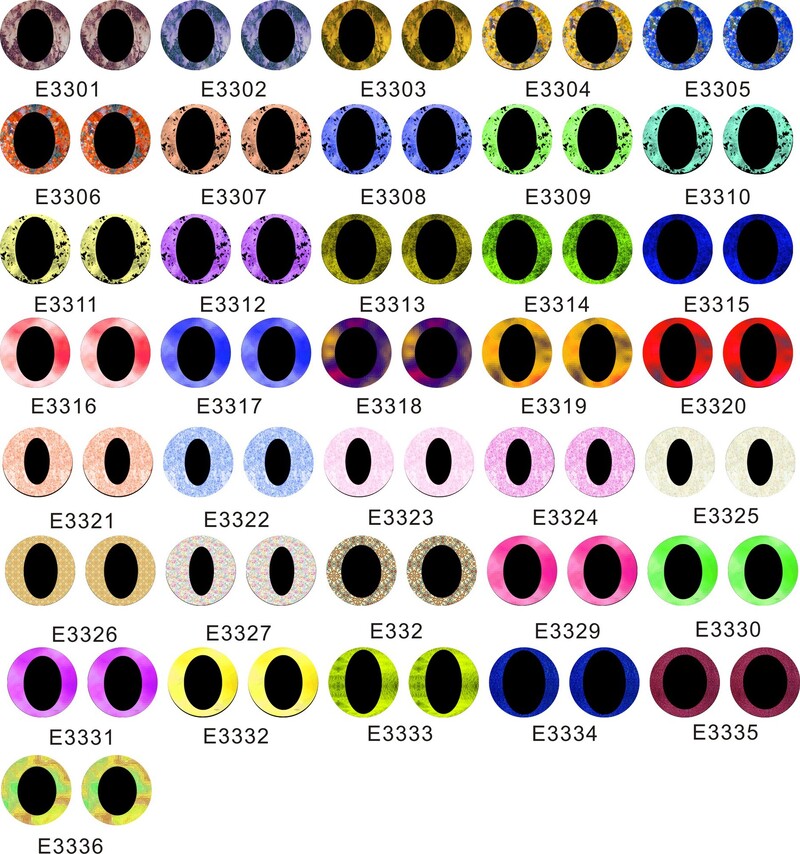 Stikla acis lelles simulācija aizsietām acīm vinila lelle plīša rotaļlietu kulonu acis. DIY rotaslietu aksesuāri