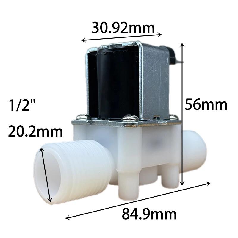 1/2" 3/4" elektromagnetski ventil s muškim navojem AC 220V DC 12V 24V Kontrolni ventil za vodu Prekidač Normalno zatvoren Normalno otvoren