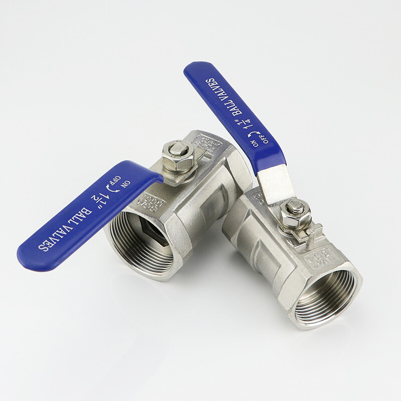 Kuglasti ventil od nehrđajućeg čelika Kuglasti ventil 1/4" 3/8" 1/2" 3/4" 1" 1-1/4" 1-1/2" Ženski BSP ventil s vinilnom ručkom Ventili s navojem
