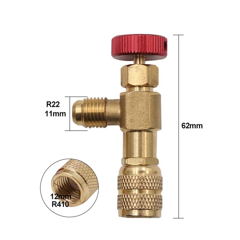1 komad YOUZI R410 R22 klima uređaj sa dodatkom fluora Sigurnosni ventil Antifriz Ručni ventil za punjenje rashladnog sredstva bez curenja