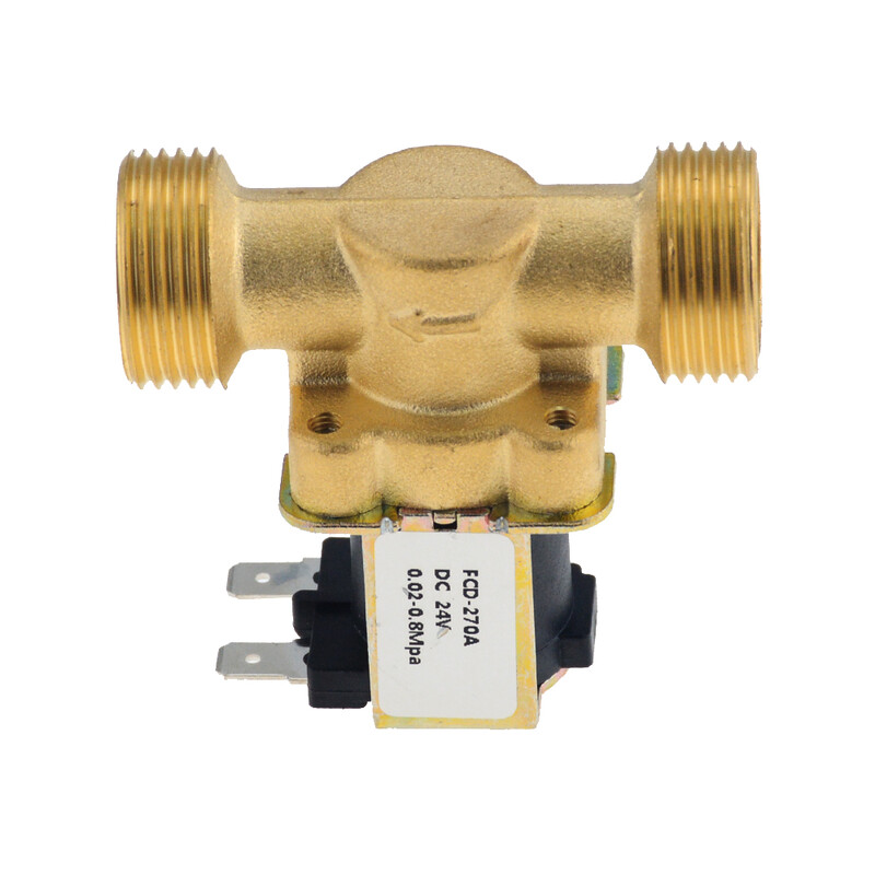 3/4” 1/2” DC 24V AC 220V DC12V Električni solenoidni magnetski ventil Normalno zatvoreni mesing za kontrolu vode