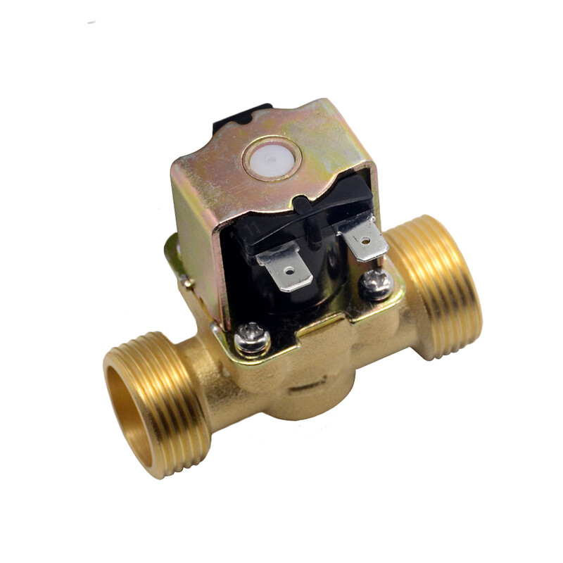 3/4” 1/2” DC 24V AC 220V DC12V Električni solenoidni magnetski ventil Normalno zatvoreni mesing za kontrolu vode